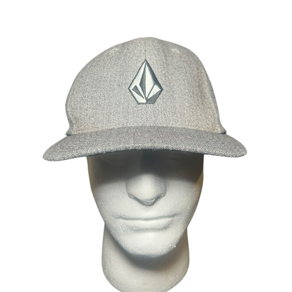 Volcom‎ Gray Trucker Hat Cap Flex Fit Sz L-XL